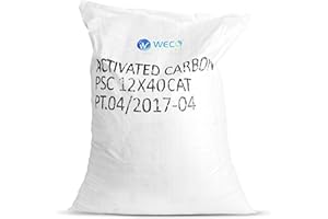 WECO Coco Shell Catalytic Carbon for Water Filters - Replacement Media for Chlorine, Chloramine, Iron, Sulfur Removal and More - 1 cu.ft (12 X 40 MESH)