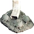 SAGEFINDS Decorative Turtle Splash Block | Gutter Downspout | for Garden or Home | Stone Resin Composite | 15” L x 12” H