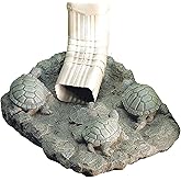 SAGEFINDS Turtle Gutter Downspout Splash Block, Decorative Outdoor Drain Extension, Rain Gutter Guard, Spout Diverter for Law