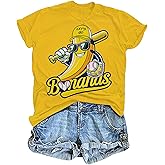 Banana Shirts Baseball Shirts Women Baseball Player T-Shirts Team Funny Game Day Graphic Tee Tops
