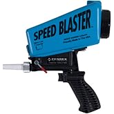 Zendex Tool - SpeedBlaster Portable Media Blaster in Blue - Handheld Sand Blaster Gun Kit for Air Compressor - Extended Use Fast and Powerful Sandblasting Gun