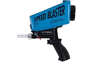 SPEED BLASTER Zendex Tool - SpeedBlaster Portable Media Blaster in Blue - Handheld Sand Blaster Gun Kit for Air Compressor - Extended Use Fast and Powerful Sandblasting Gun