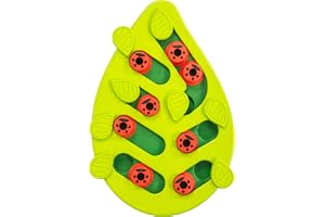 Catstages Nina Ottosson Buggin’ Out Puzzle & Play Cat Puzzle Feeder – Interactive Treat Game for Indoor Cats, Level 2 Slow Feeder Enrichment Toy, 13.9