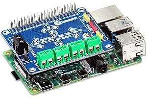 SB COMPONENTS SB New Motorshield for Raspberry Pi 3,2,1 and Zero This Expansion Board can Control up to 4 Motors or 2 Stepper Motor, 2 IR sensors and a Single ultrasonic Sensor.