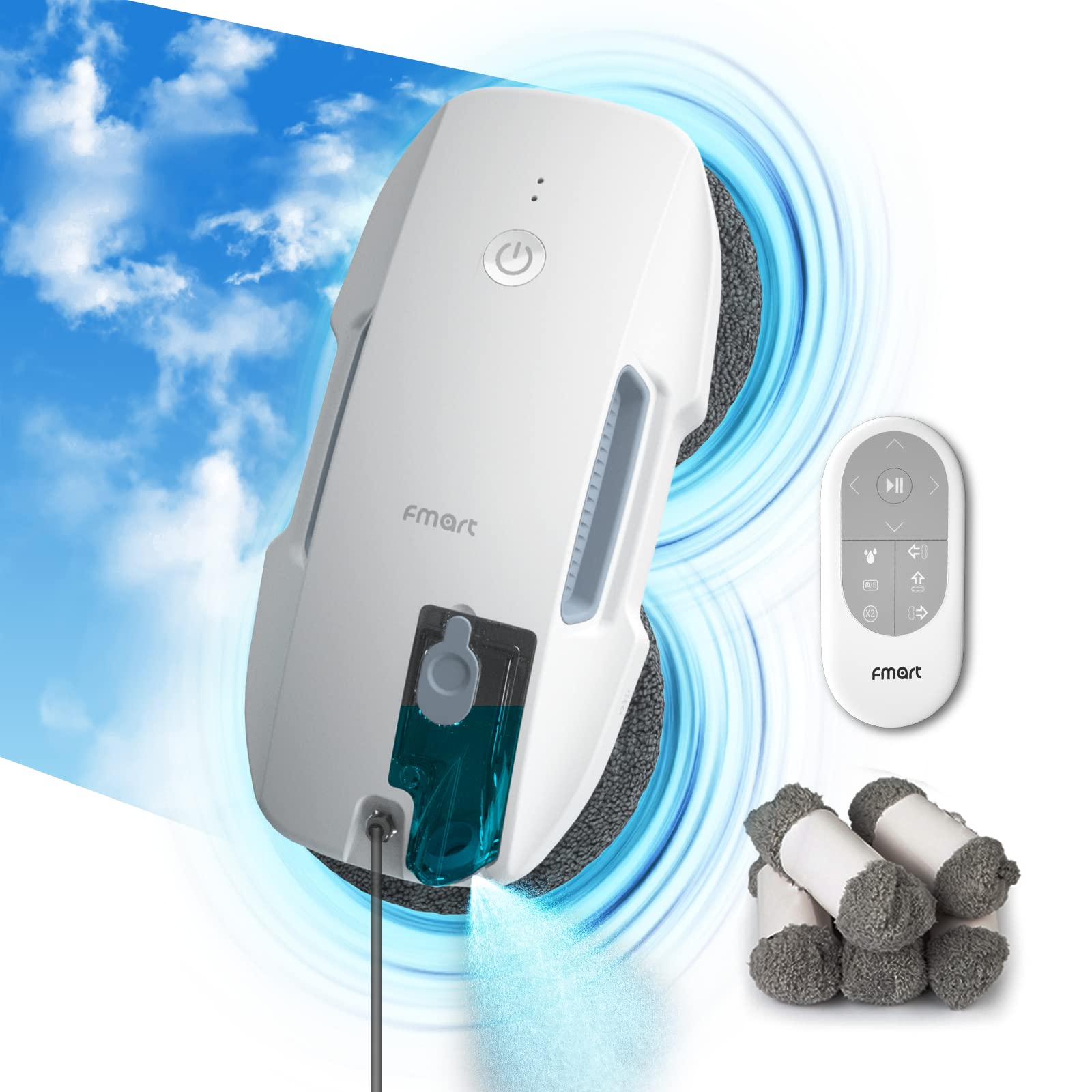 Robot-limpiacristales-Limpia-Cristales-electrico-Ventanas-con-rociado-de-Agua-automatico-Potente-Potencia-de-succion