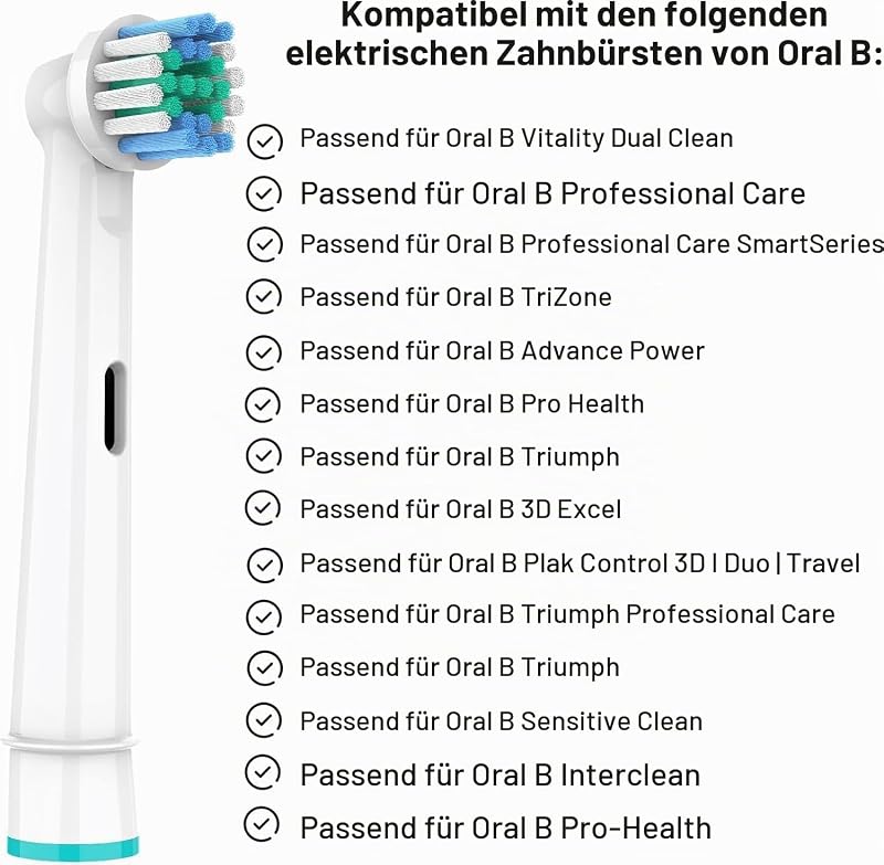 Aufsteckbürsten Kompatibel mit Oral B Braun Elektrische Zahnbürste