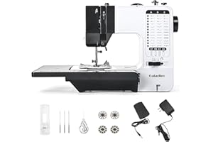 Mini Sewing Machine for Beginners by Galadim (Extension Table included), Small Portable Sewing Machine for Kids, Adult Mendin