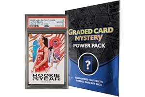 PALOS DESIGNS Zoo Packs Caitlin Clark PSA Graded Card Mystery Power Pack - Guaranteed 1 PSA Graded Card with A Grade of 8, 9 or 10 & 1 Pack of WNBA Cards