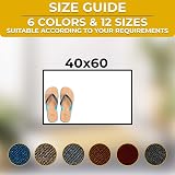 Homatz Door Mats Indoor Outdoor Heavy Duty Non Slip Rubber Back 40x60cm view 6