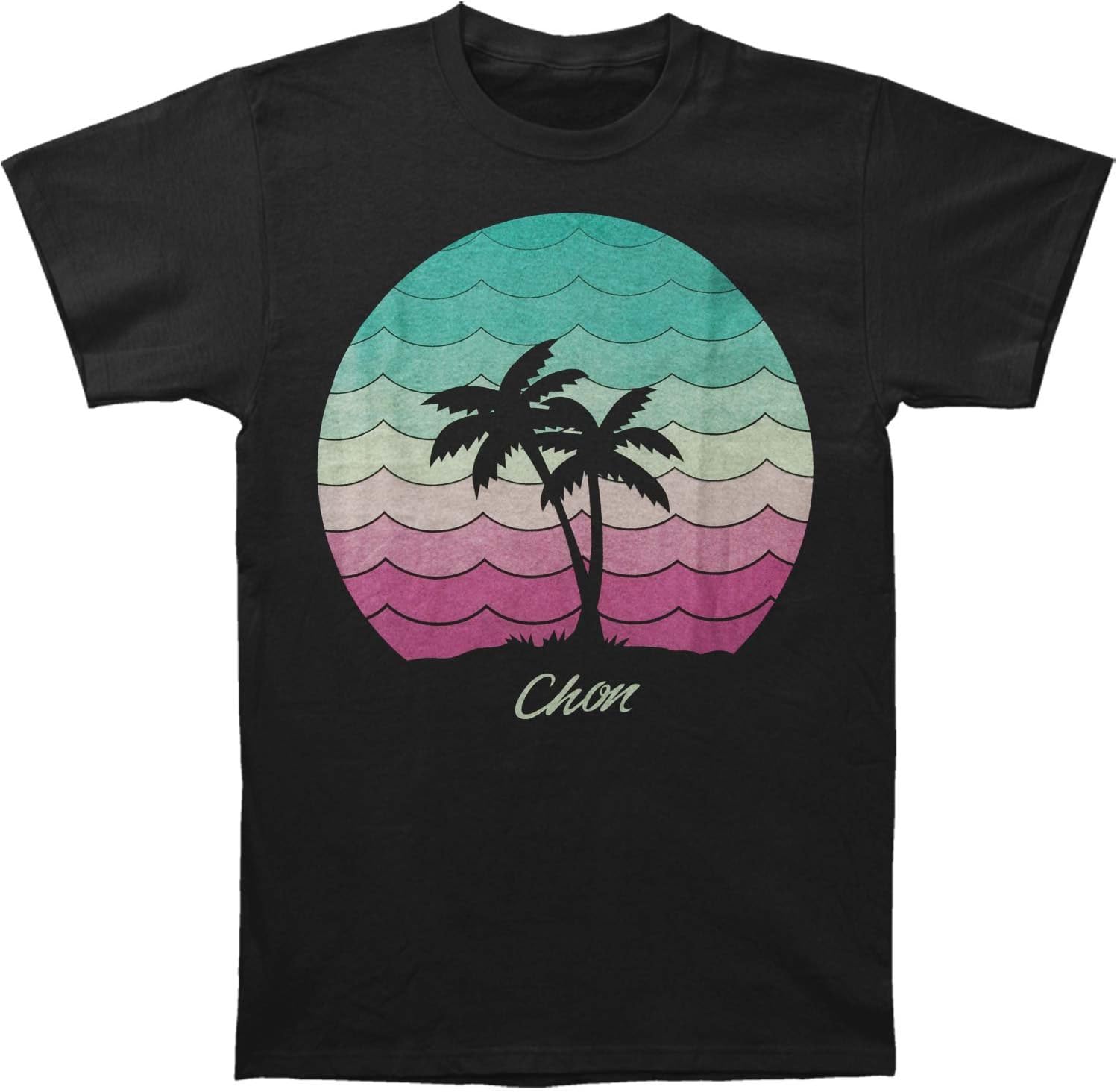 Chon Men's Circle Palm T-Shirt Black