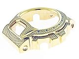 Stainless Steel Bezel Gold Tone with 15 Diamonds