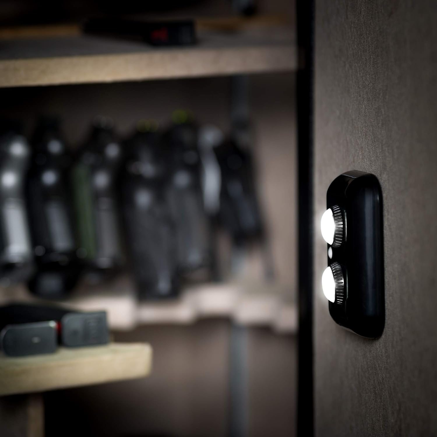 Gun Safe Light with PIR Motion Sensor Light Activation - One Unit with Two Adjustable and Rotatable LED Lens for Directional Lighting Inside Your Safe: Clothing