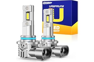 FAHREN 2025 9006 LED Headlight Bulbs, 1000% Super Brightness HB4 LED Bulbs, 1:1 Mini Size Plug and Play, 6500K Cool White Hal