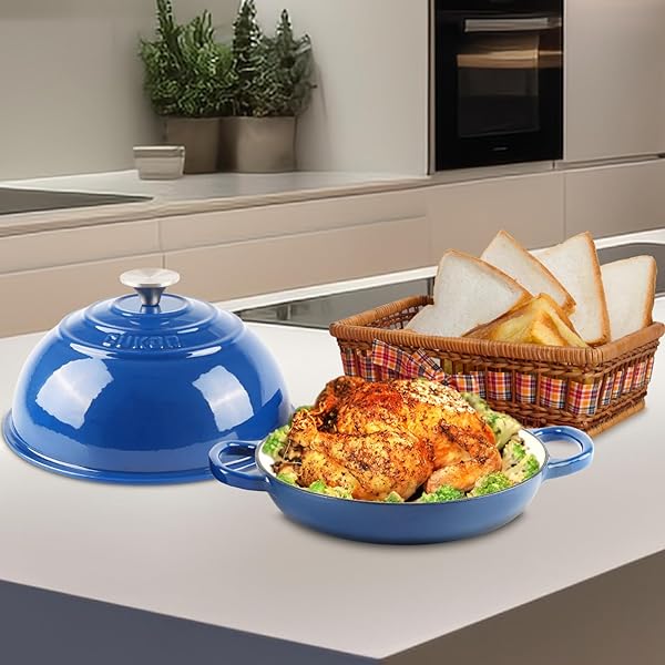 CUKOR 7QT DUTCH OVEN POT WITH LID, ENAMELED CAST IRON DUTCH OVEN FOR BREAD BAKING, NON-STICK BREAD POT FOR OVEN/STOVETOP (ROAST, BRAISING, STEWING, SOUPS)