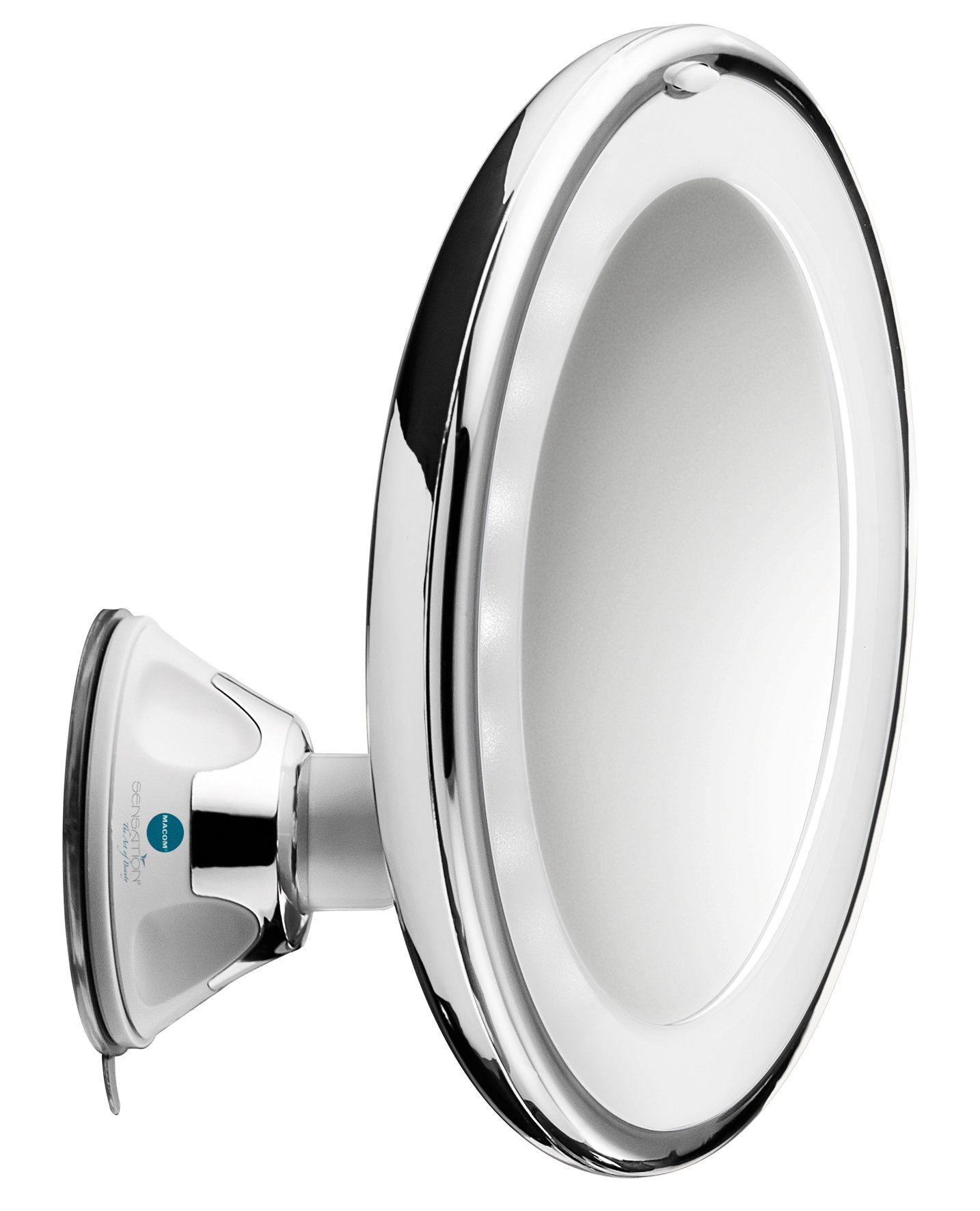 MACOM Sensation 224 Swingo with Suction Cup 10 X Magnifying Cosmetic Mirror with LED Lights Great for Make-Up.