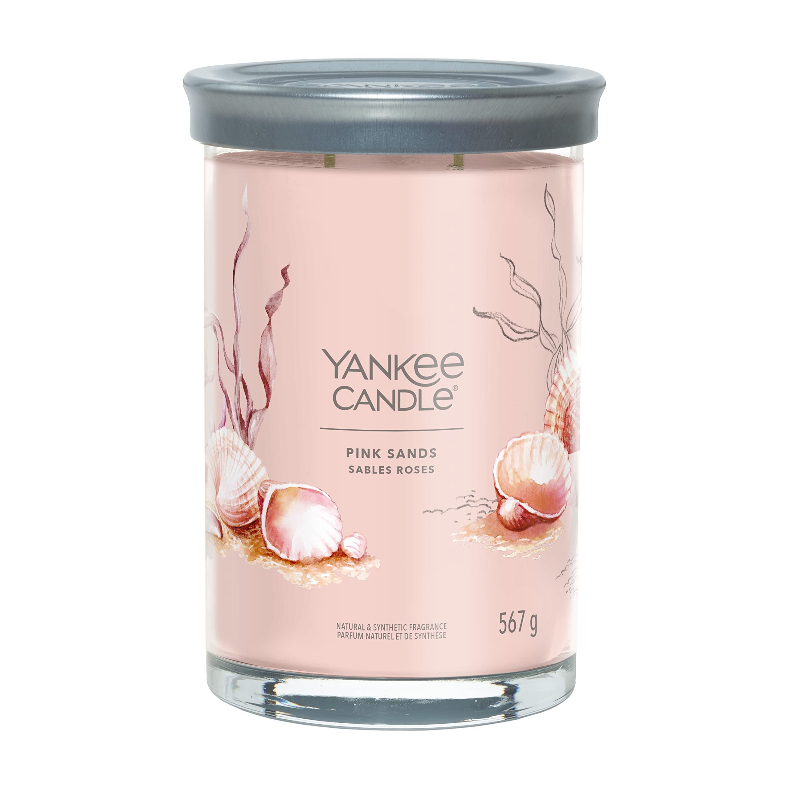 Yankee Candle Signature Scented Candle | Pink Sands Large Tumbler Candle with Double Wicks | Soy Wax Blend Long Burning Candle