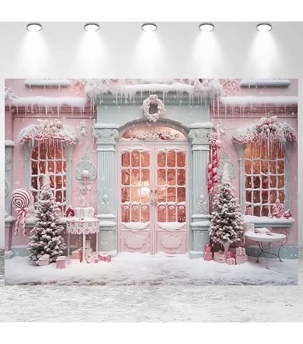 Winter Photo Background Kate 20x10ft Winter Wonderland Photo Backdrop - Frozen Snowflake Christmas Photography Background Snowman Christmas Backdrop