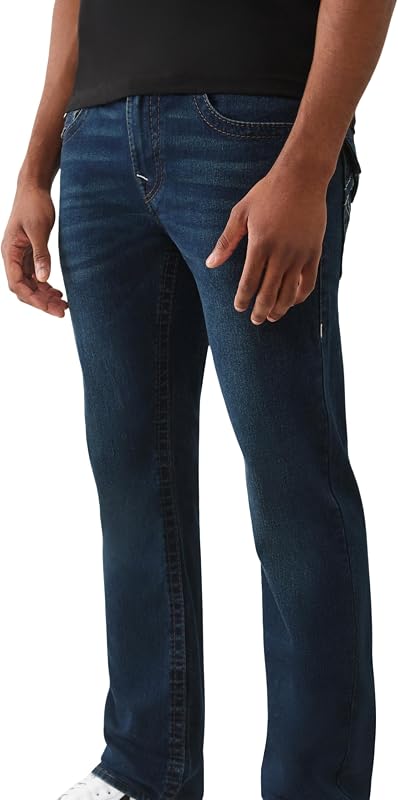 Herren Ricky Big T Flap Straight, Blau, 38