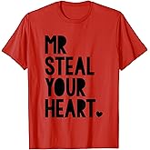 Boys Valentine Shirt Mr Steal Your Heart For Boys Toddlers T-Shirt