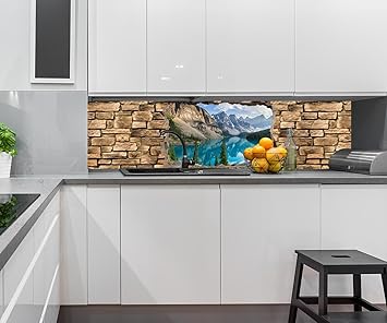 Kuchenruckwand 3d Moraine Lake Rocky Mountain Panorama