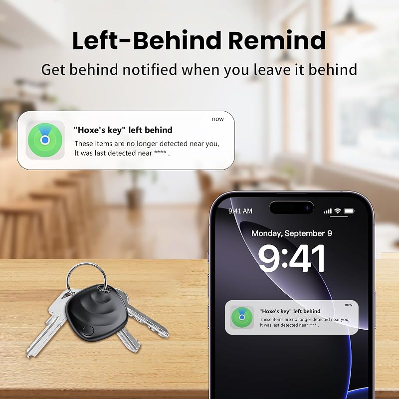 Tracker Tags Lot de 4 (iOS Uniquement), Smart Tag pour Valises/Clés