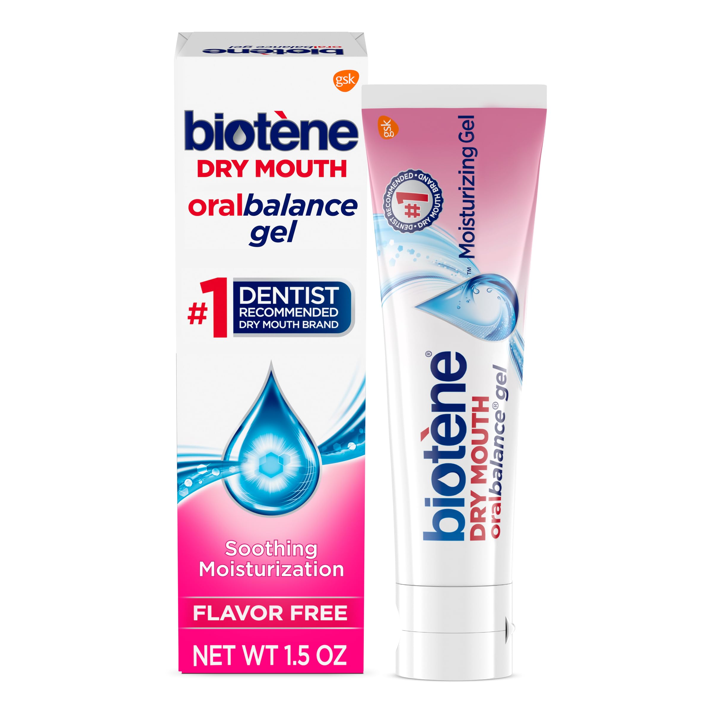 Photo 1 of Biotene Oral Balance Moisturizing Gel, Alcohol Free Gel and Dry Mouth Gel, Flavor Free, 1.5 Oz