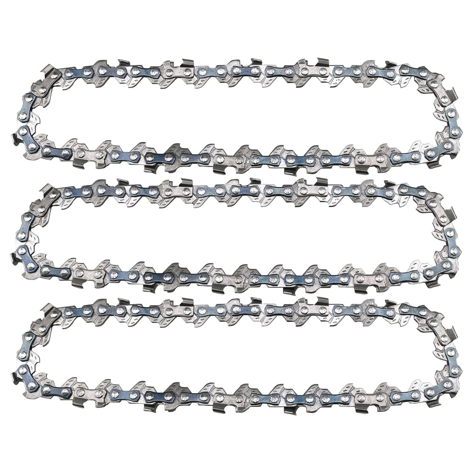 3 Pack 8 Inch Chainsaw Chain,8 Inch Replacement Saw Chains Compatible,Fits Most Chainsaws/Chainsaw Bar/Mini Chainsaws