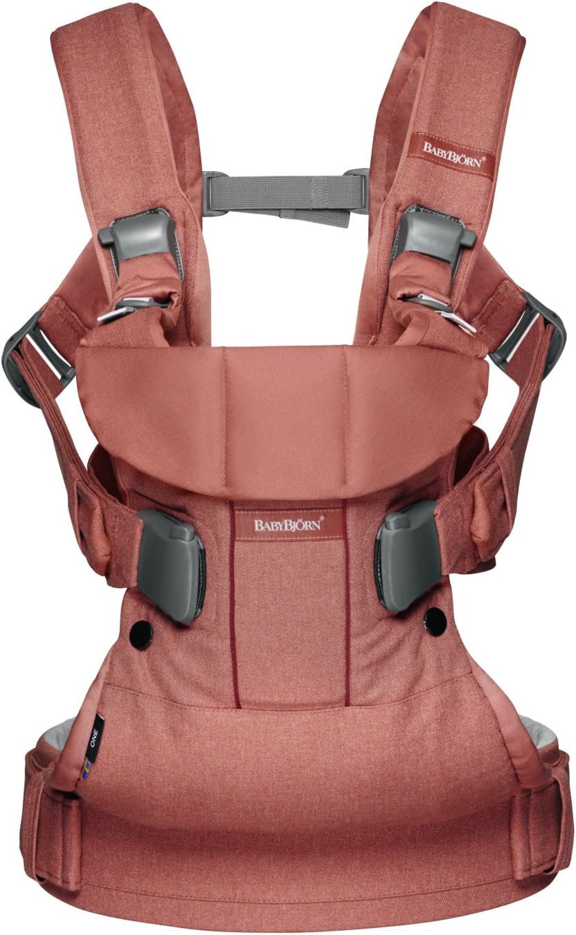Babybjorn Porte Bebe One Terracotta Rosee Cotton Mix Amazon Fr Bebes Puericulture
