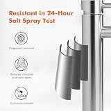 Ibergrif Tall Basin Mixer Tap Brushed Nickel Stainless Steel Single Lever view 5