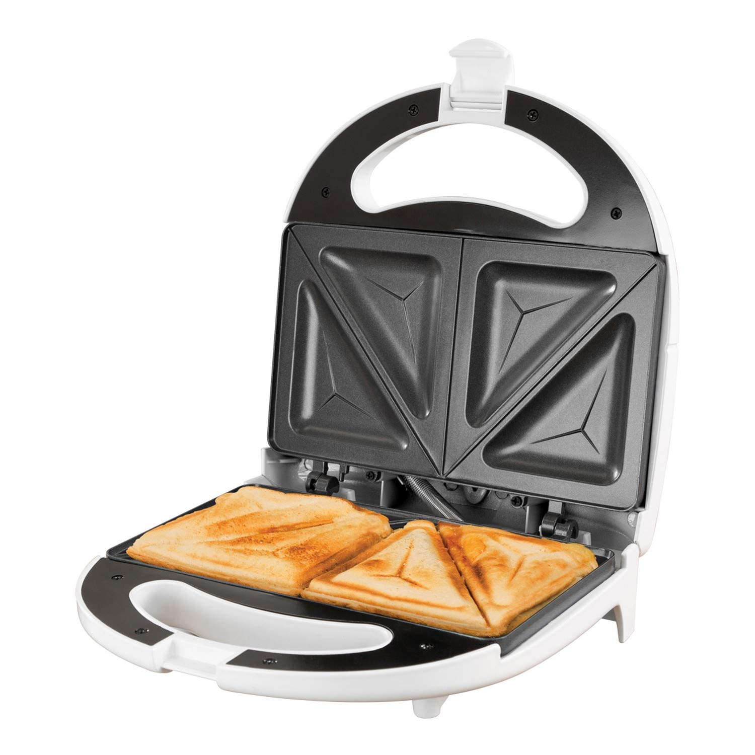 Quest Sandwich Toastie Maker/White/Non-Stick Easy Clean/Student Essentials for University