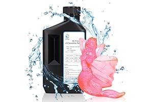 Yousu 3D Printer Resin UTH Nebula, Water Washable Resin Dual Color 3D Printer UV-Resin Rapid LCD UV-Curing Resin 405nm Photopolymer Resin for LCD 3D Printer 1000g, Orange Pink Color