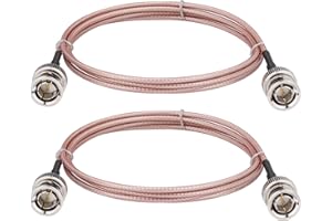 CAPChang BNC Cable 3FT 2 Pack 3G 6G HD-SDI Cable Black RG179 Coaxial Cable BNC Male Connectors 75 Ohm Video Cable for Camera/HD Camcorder/Video Recorder/BMCC Video/HDMI Extender HD-SDI 3G-SDI