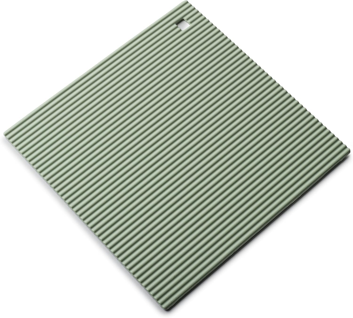 Zeal J310G Silicone Heat Resistant Non-Slip Trivet, Sage Green, 22 cm