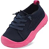 LeIsfIt Toddler Shoes Girls Boys Wide Barefoot Shoes Kids Breathable Sneakers Slip on Tennis Shoe Lightweight Sneakers