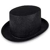 Handy Basics Deluxe Black Magician Butler Formal Costume Top Hat