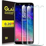 Samsung Galaxy A6 2018 Protector de Pantalla, KuGi Cristal Templado Vidrio Templado [9H Dureza] [Alta Definicion] Protector de pantalla para Samsung Galaxy A6 2018 (Paquete de 2)