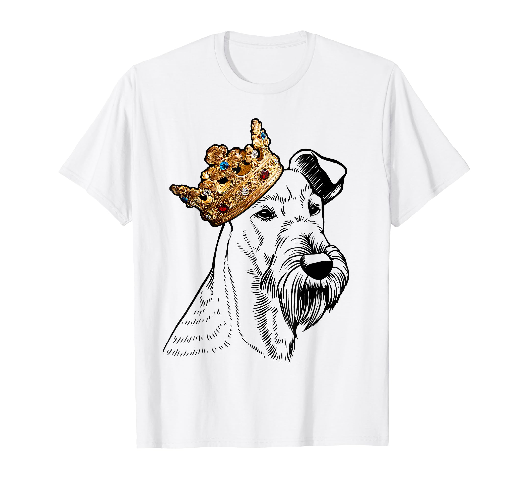 Irish Terrier Dog Wearing Crown T-Shirt