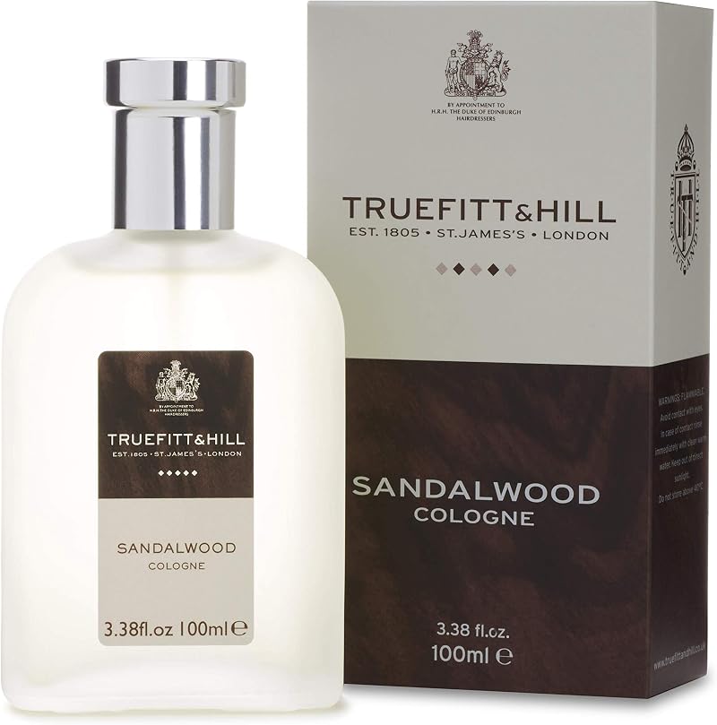 Truefitt & Hill Sandalwood Cologne 100ml Men's Eau de Toilette Luxury Fragrance