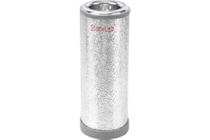 stonylab Dewar Flask, Cylindrical Form Borosilicate Glass Dewar Flask with Aluminum Base, 200mm Interior Depth and 60mm Interior Diameter for Laboratory, 350ml