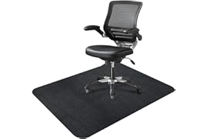 YumHome Desk Chair Mat for Hardwood & Tile Floor, 55"x35" Office Chair Mats for Rolling Chairs, Anti-Slip Floor Protector (Black)