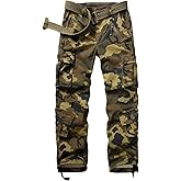 Women's Cotton Casual Military Army Cargo Combat Work Pants with 8 Pocket