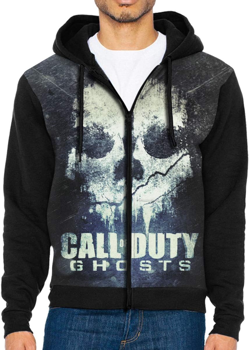 Men's Hoodies Call-of-Duty Sweater Long Sleeve Hoodie Pullover Sweatshirt Coat Warm Jacket with Full-Zip Pocket