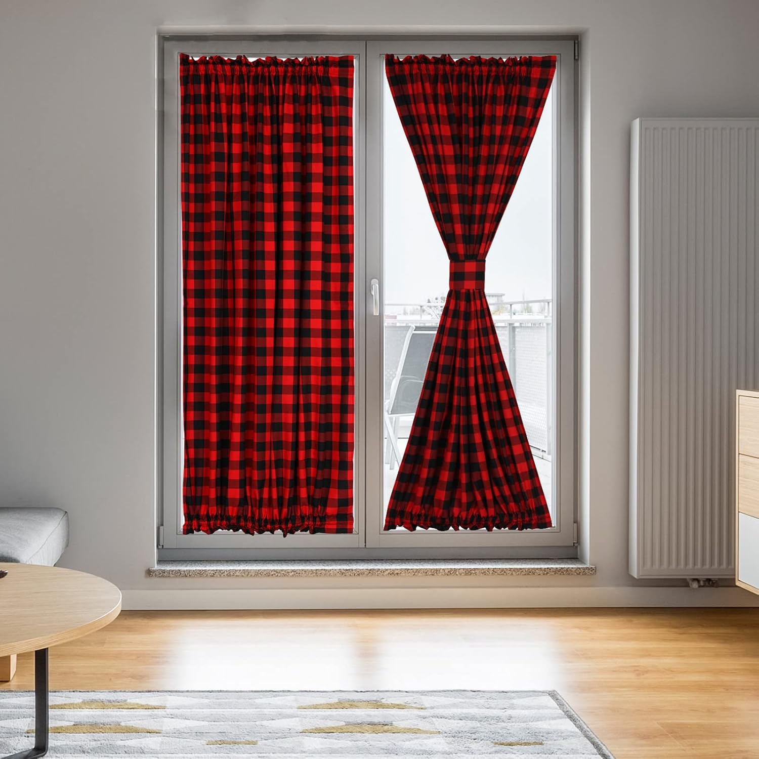 Outdoor Curtains - Bentrilisa Side Light Sheer French Door Curtains 72