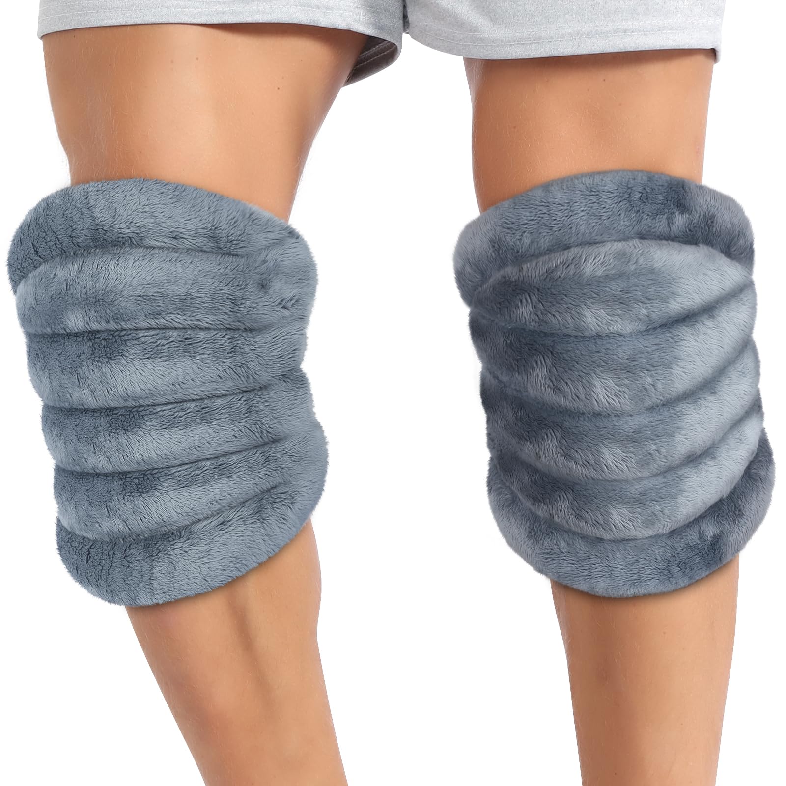 Photo 1 of Atsuwell Microwave Heating Pad for Knees, Microwavable Heated Knee Wrap for Elbow, Cramps, Muscle, Joint, Knee Heating Pad Microwavable Warm Compression, 2 Packs
