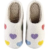 HIPINISS Womens Mens Slippers Retro Memory Foam Cute Cartoon Plush Fluffy Warm Fur Lined slippers Indoor House Home Winter Shoes