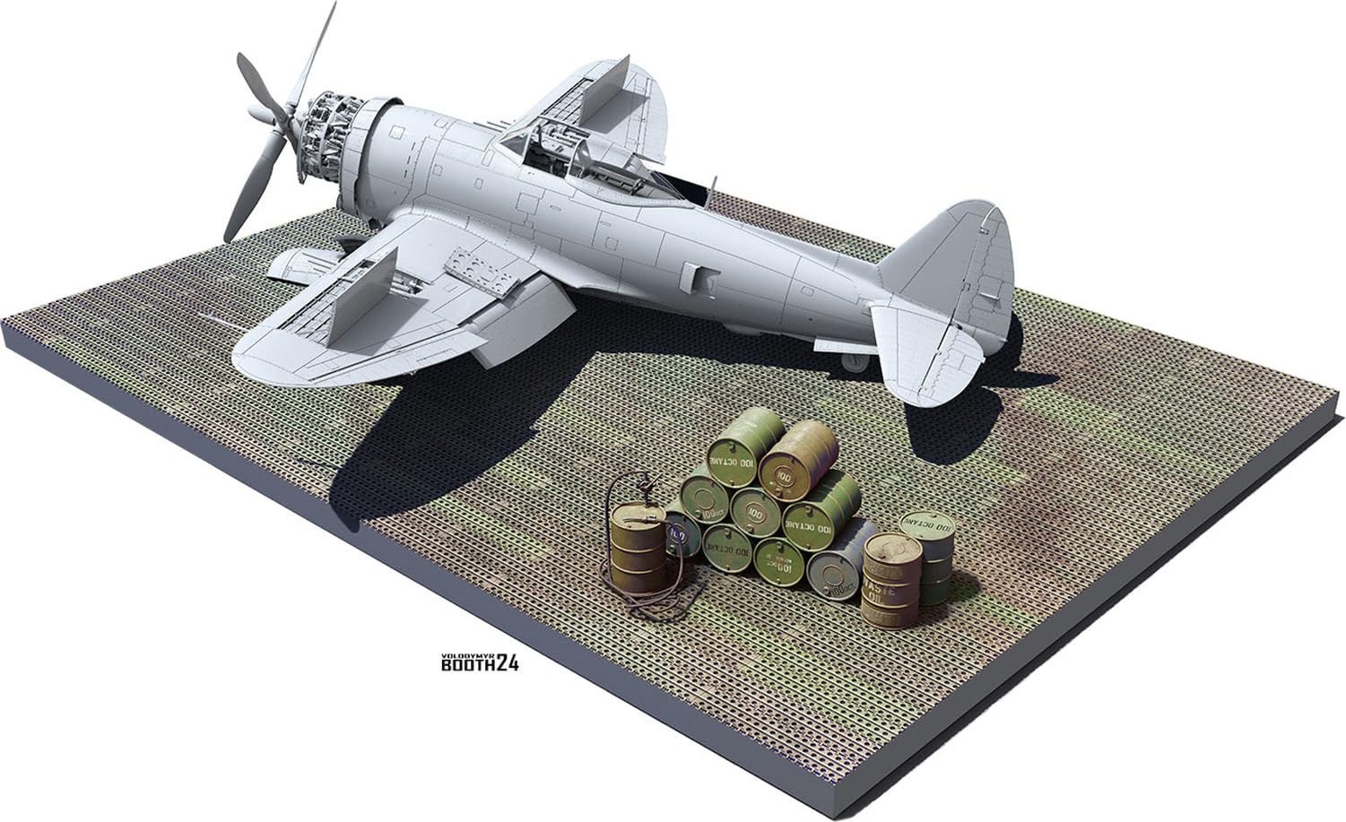 Miniart 1:48 - Marston Mat Landing Strip w/Barrels
