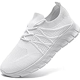 DLWKIPV Womens Tennis Shoes Walking Slip on Running Sneakers Gym Sports Workout Jogging Mesh Breathable Lightweight Non Slip Comfortable Fashion