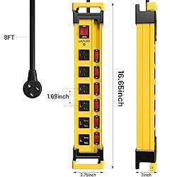 Power Strip Surge Protector 2700J with Individual