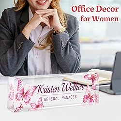 Custom Office Name Plate for Desk - Desk Name Plate