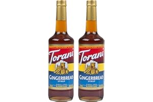 Torani Gingerbread Flavour Syrup, 750ml bottle, 2 Pack, dark brown